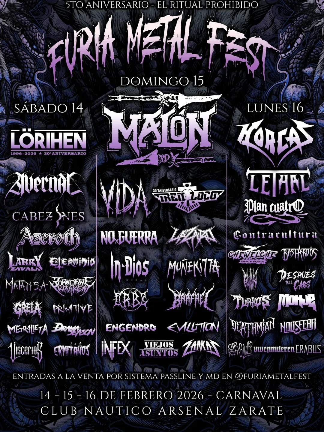 Se viene el Furia Metal Fest 2026
