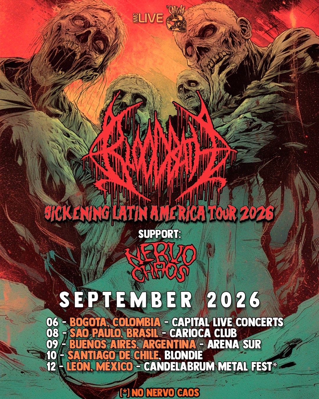 Bloodbath por primera vez en Sudamérica