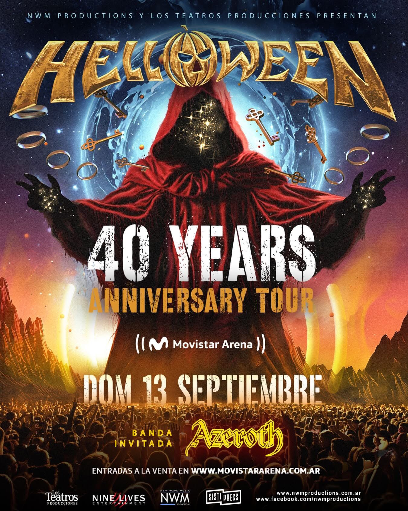 Helloween: 40 Years Anniversary Tour en Argentina