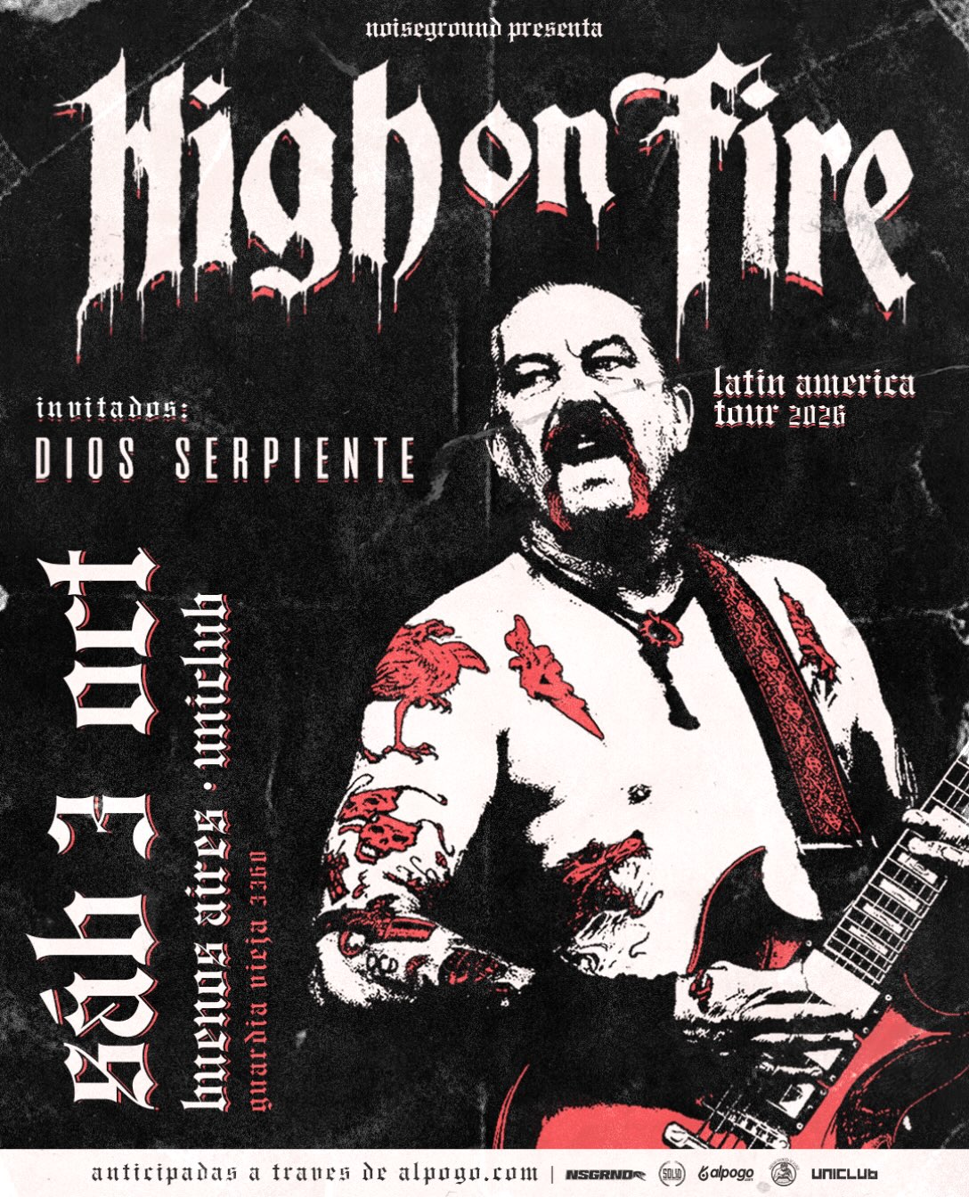 High On Fire por primera vez en Argentina